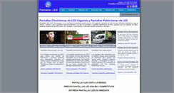 Desktop Screenshot of pantallasled.com.mx